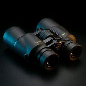 Nikon Aculon A211 10x50 Binoculars Black NWT High Power Bird Watching Hunting